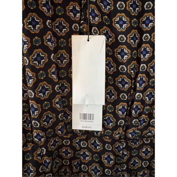 NWT Veronica Beard Long Sleeve Lined Boho‎ Sacchi Token Dress Size 6 $498 MSRP - Picture 5 of 8